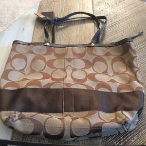 Coach Tote - Signature “C” / Leather Handle